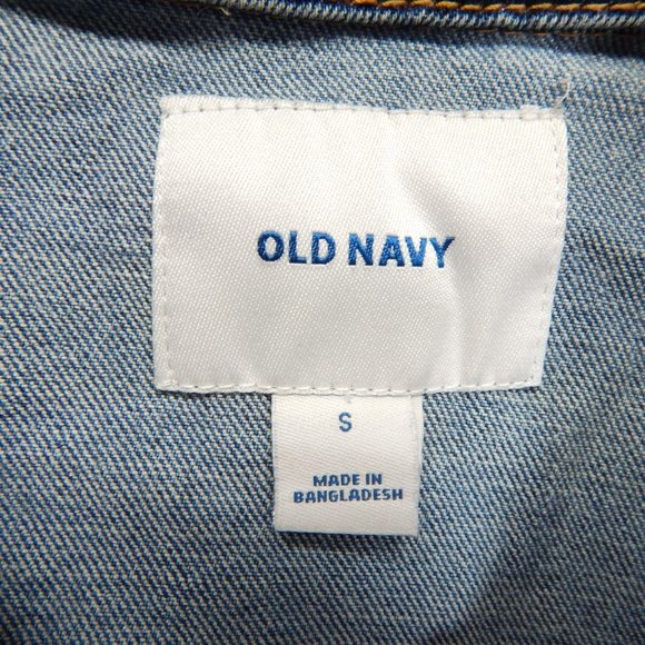 Old Navy Womens Denim Jean Jacket Button Down Medium Wash Size SM - Picture 5 of 9